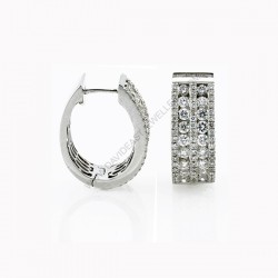 Micro Set Diamond Huggie Earrings